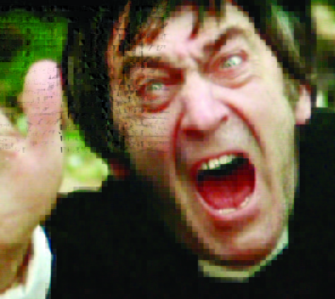 A priest reacts to the new Angelus