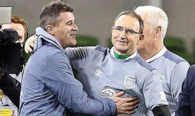 Martin O'Neill and Roy Keane