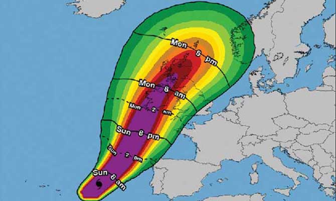 HOT AIR: Meteorologists are now worried about a second hot air front, which originated in the RDS during the Fianna Fáil Árd Fhéis last weekend