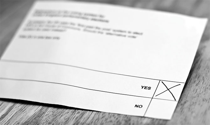 ballot paper