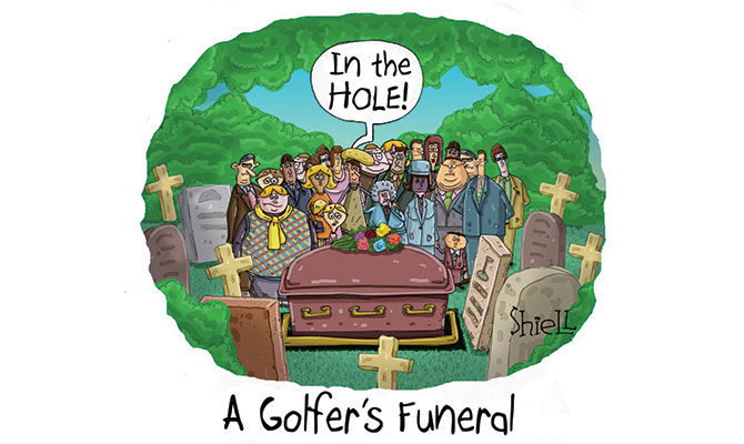 Mike Shiell - golfers funeral
