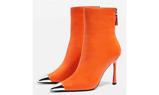Orange boots