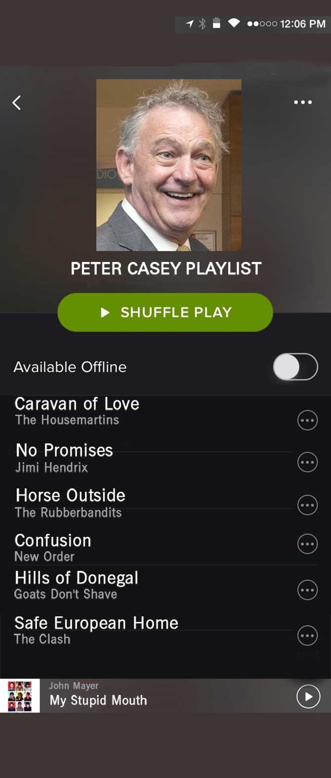 Spotify Peter Casey