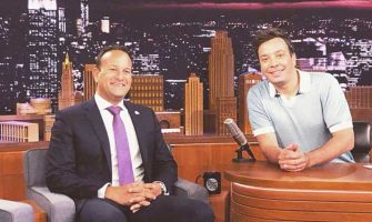 Leo Varadkar and Jimmy Fallon