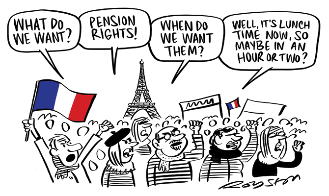 Royston - French protests