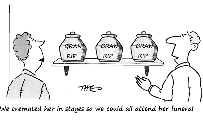 Theo - Gran's funeral