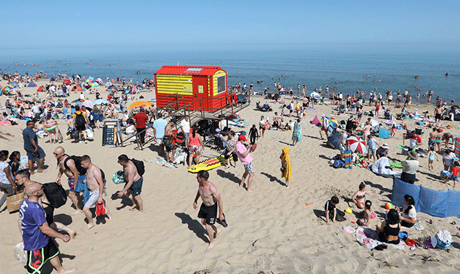 Brittas Bay beach