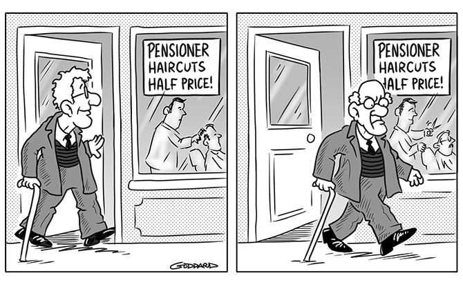 Clive Goddard - Pensioner haircuts