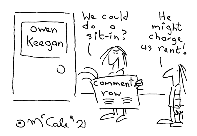 McCabe - owen keegan comment