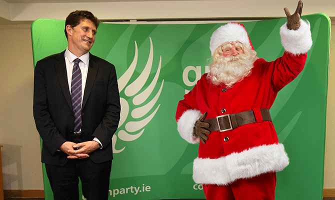 GREEN PARTY Santa