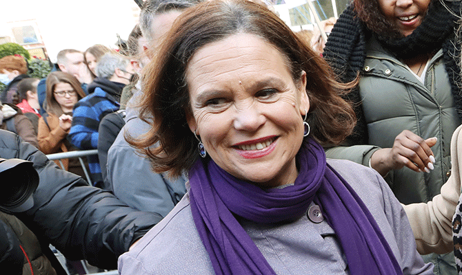 Micheál Martin Sinn Féin Mary Lou McDonald