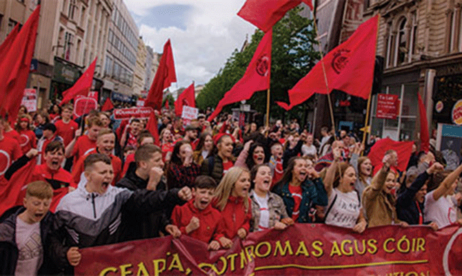 irish language march