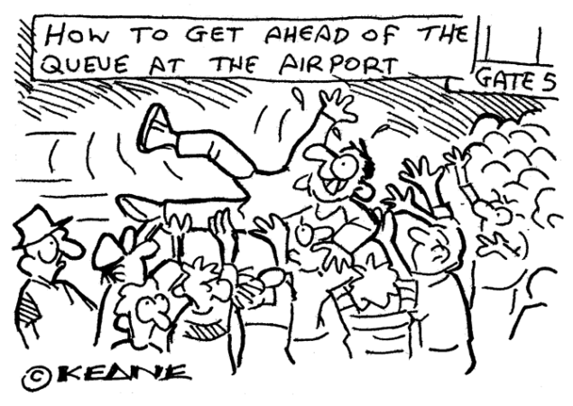 Keane - queue at airport