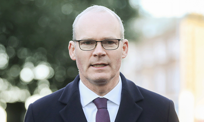 Irish Media Ukraine Simon Coveney