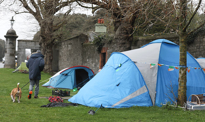 Homeless tents