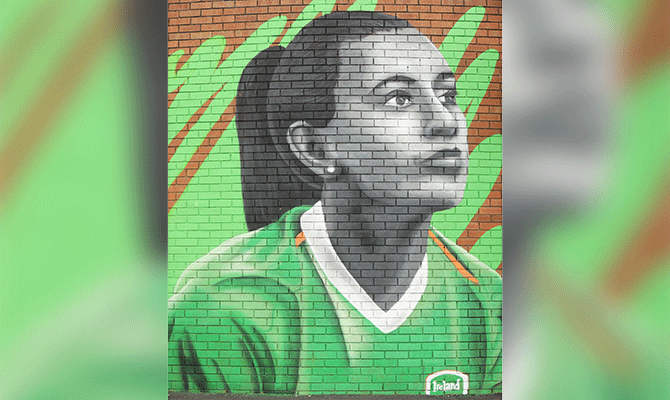 Katie McCabe mural