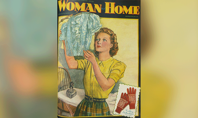 Woman home poster