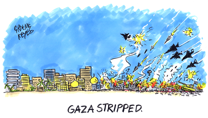 Keyes - Gaza stripped