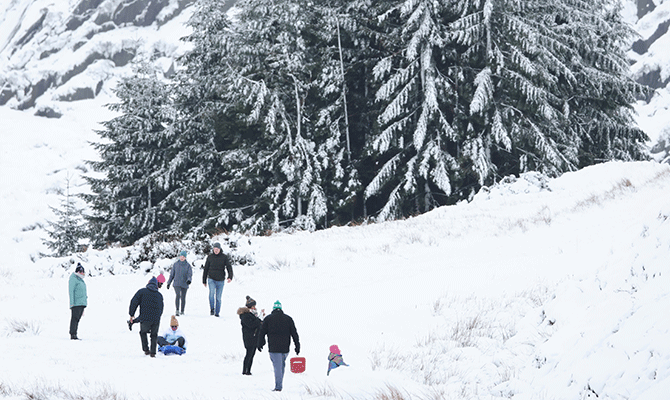 WINTER WONDERLAND AT THE WICKLOW GAP