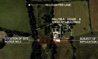 Christine Davies Aerial view of Ballybla farm