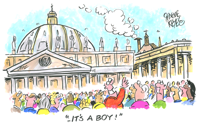 Keyes - vatican it's a boy