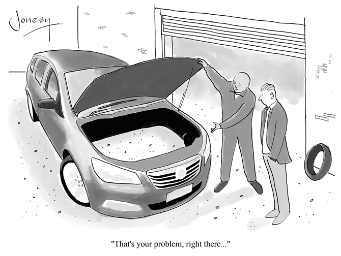 Steve Jones - car breakdown