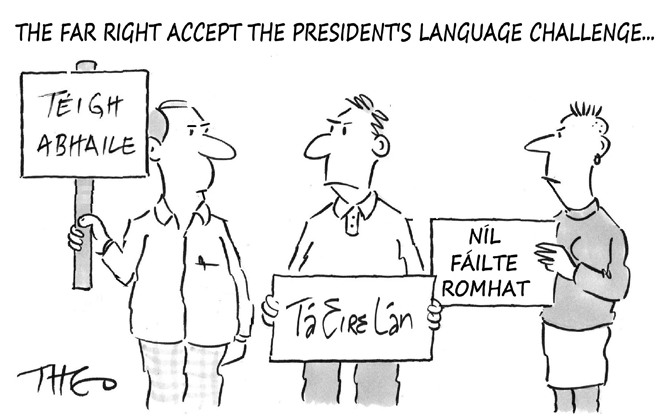 Theo - Far right in Irish